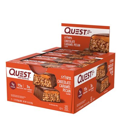 Quest Hero Protein Bar - Chocolate Caramel Pecan - 12 Bars