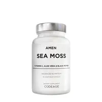 Codeage Amen Sea Moss + Vitamin C Vitamin C - Aloe Vera & Black Pepper Vitamin C - 90 Vegetable Capsules (30 Servings)