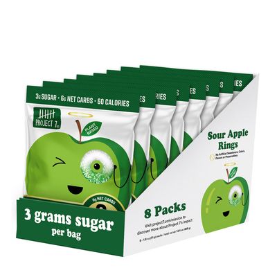 Project 7 Sour Apple Rings - 8 Pack