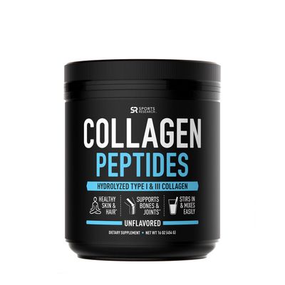Sports Research Collagen Peptides - Unflavored - 16 Oz
