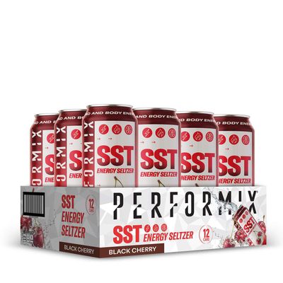 Performix Sst Energy Seltzer - Black Cherry - 12 Cans