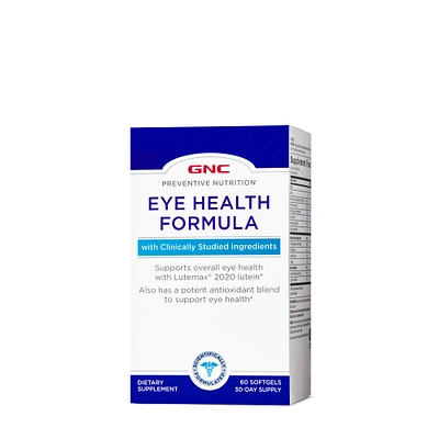 GNC Preventive Nutrition Eye Health Formula Healthy - 60 Softgels (30 Servings)