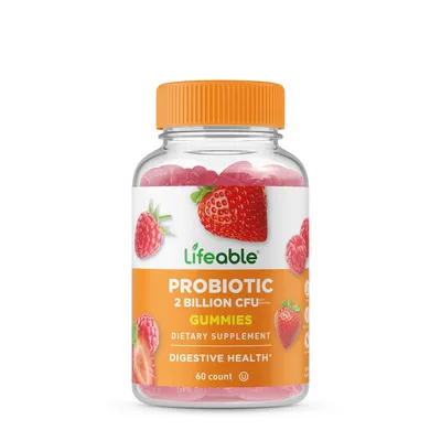 Lifeable Probiotics 2 Billion Vegan - 60 Gummies (30 Servings)