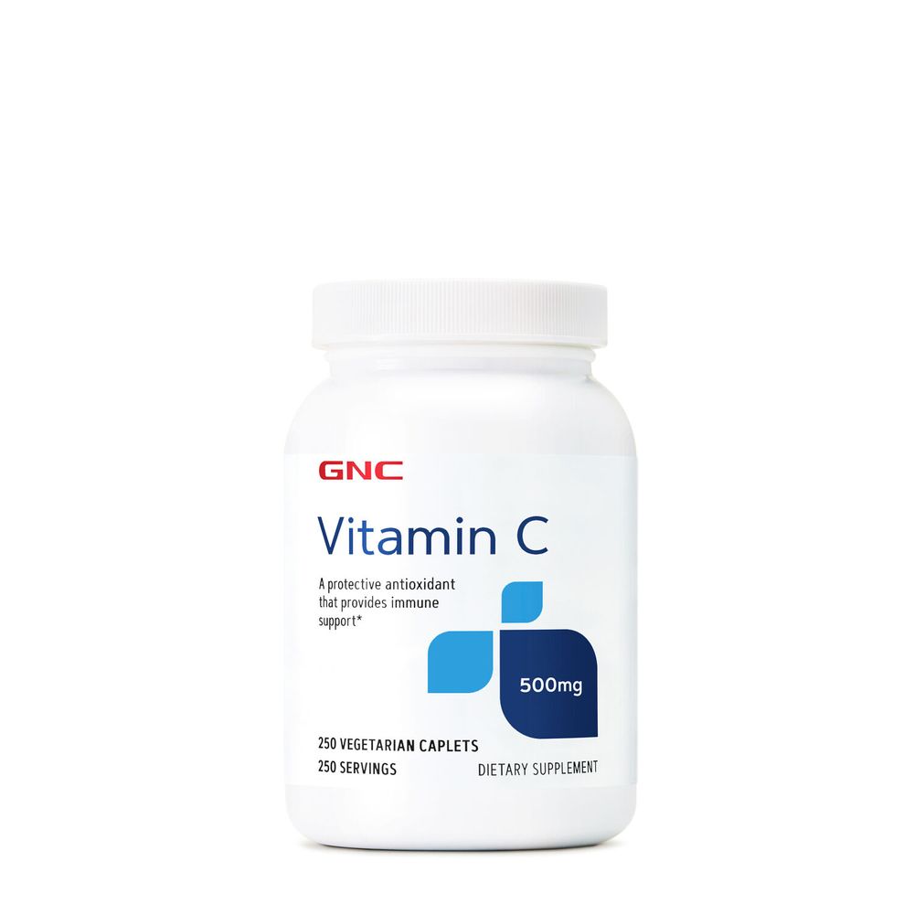 GNC Vitamin C 500 Mg Vitamin C - 250 Caplets (250 Servings)