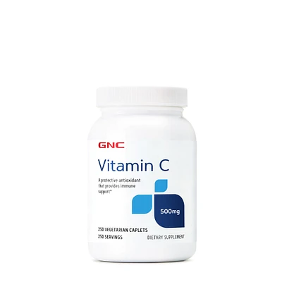 GNC Vitamin C 500 Mg - 250 Caplets (250 Servings)