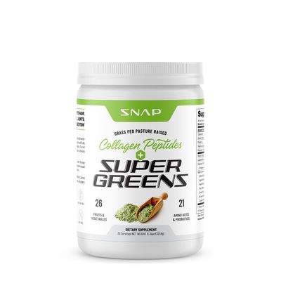 SNAP Supplements Collagen Peptides + Super Greens Dietary Supplement - 30 Servings
