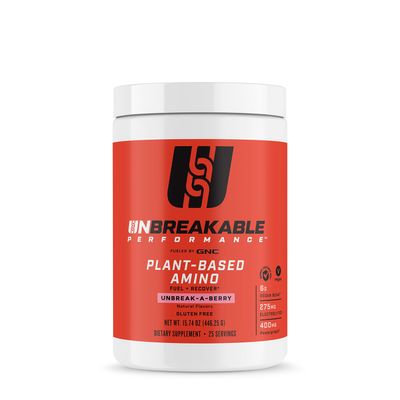 UNBREAKABLE PERFORMANCE Plant-Based Amino - Unbreak a Berry - 25 Servings