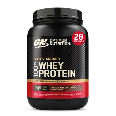 Optimum Nutrition Gold Standard 100% Whey Protein - Extreme Milk Chocolate (28 Servings) 2 lbs.