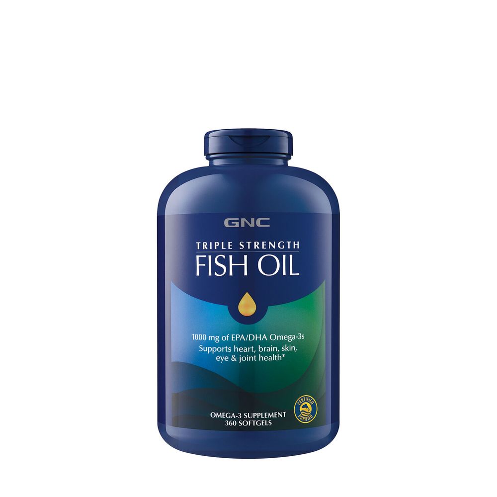 GNC Triple Strength Fish Oil - 360 Softgels