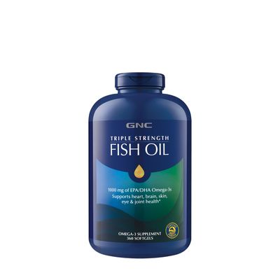 GNC Triple Strength Fish Oil - 360 Softgels