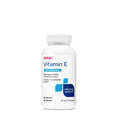 GNC Vitamin E 400 Iu - 180 Softgels (180 Servings)