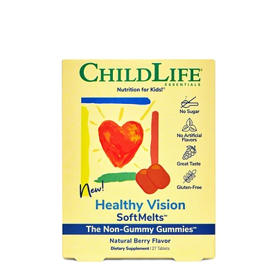 ChildLife Healthy Vision Softmelts Healthy - Natural Berry Healthy - 27 Tablets (27 Servings)