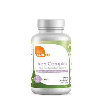 ZAHLER Iron Complex - 250 Capsules (250 Servings)