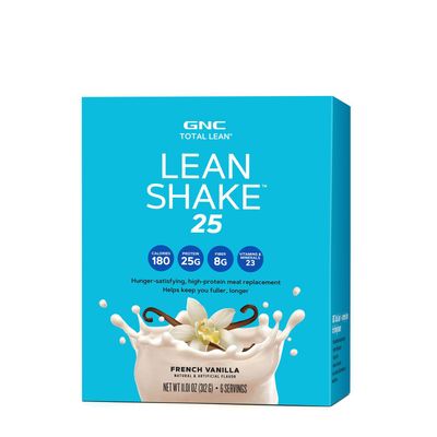 GNC Total Lean Lean Shake 25 Packets - French Vanilla - 6 Packets