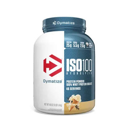 Dymatize Iso100 Hydrolyzed Whey Protein - Gourmet Vanilla (46 Servings) - 3 lbs.