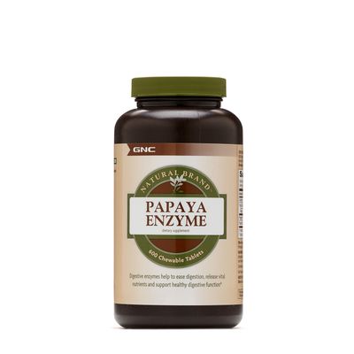 GNC Natural Brand Papaya Enzyme - 600 Tablets