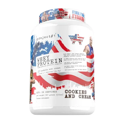 Project 1 Whey Protein - Cookies and Cream (26 Servings)