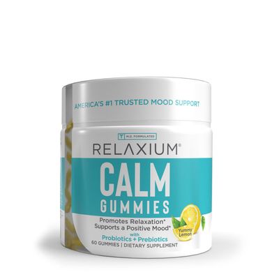 RELAXIUM Calm Gummies Vegan - Yummy Lemon Vegan - 60 Gummies (60 Servings)