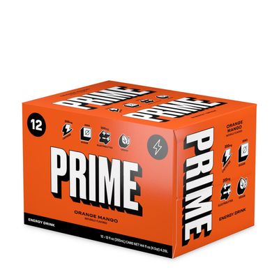 PRIME Energy Drink - Orange Mango - 12 Cans