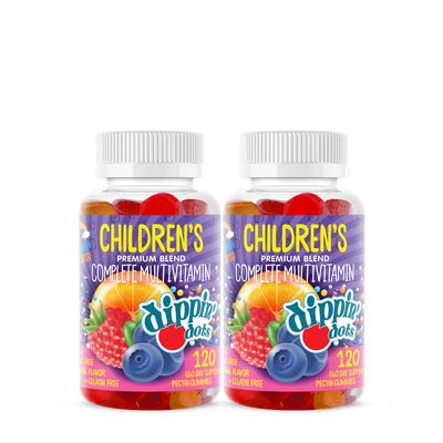 Dippin' Dots Children's Multivitamin Gummies - Dippin' Dots Rainbow -Twin Pack (60 Servings Each)