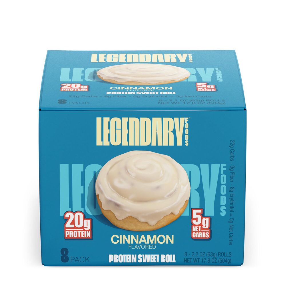 Legendary Foods Protein Sweet Roll - Cinnamon (8 Rolls) - 8 Servings