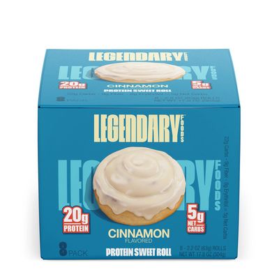 Legendary Foods Protein Sweet Roll - Cinnamon - 8 Rolls - 8 Servings