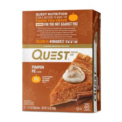 Quest Protein Bar - Pumpkin Pie - 12 Bars - 12 Barss