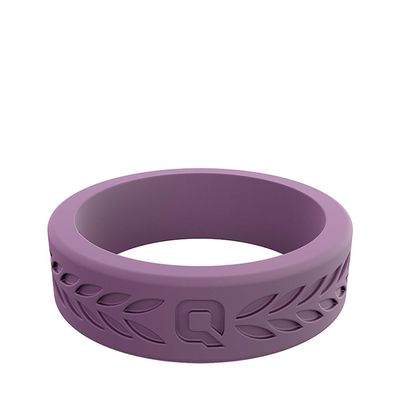 Qalo Women's Laurel Lilac Silicone Ring - Size