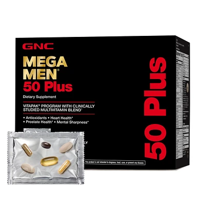 GNC Mega Men 50 Plus Vitapak Program (30 Servings) Healthy - 30 Pack