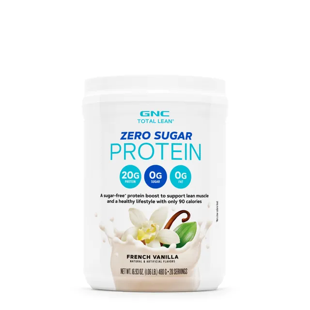 GNC Total Lean Zero Sugar Protein - French Vanilla - 20 Servings