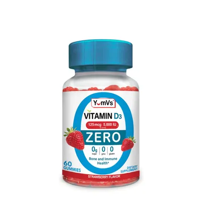 YumVs Vitamin D3 125Mcg - Strawberry - 60 Gummies (30 Servings)
