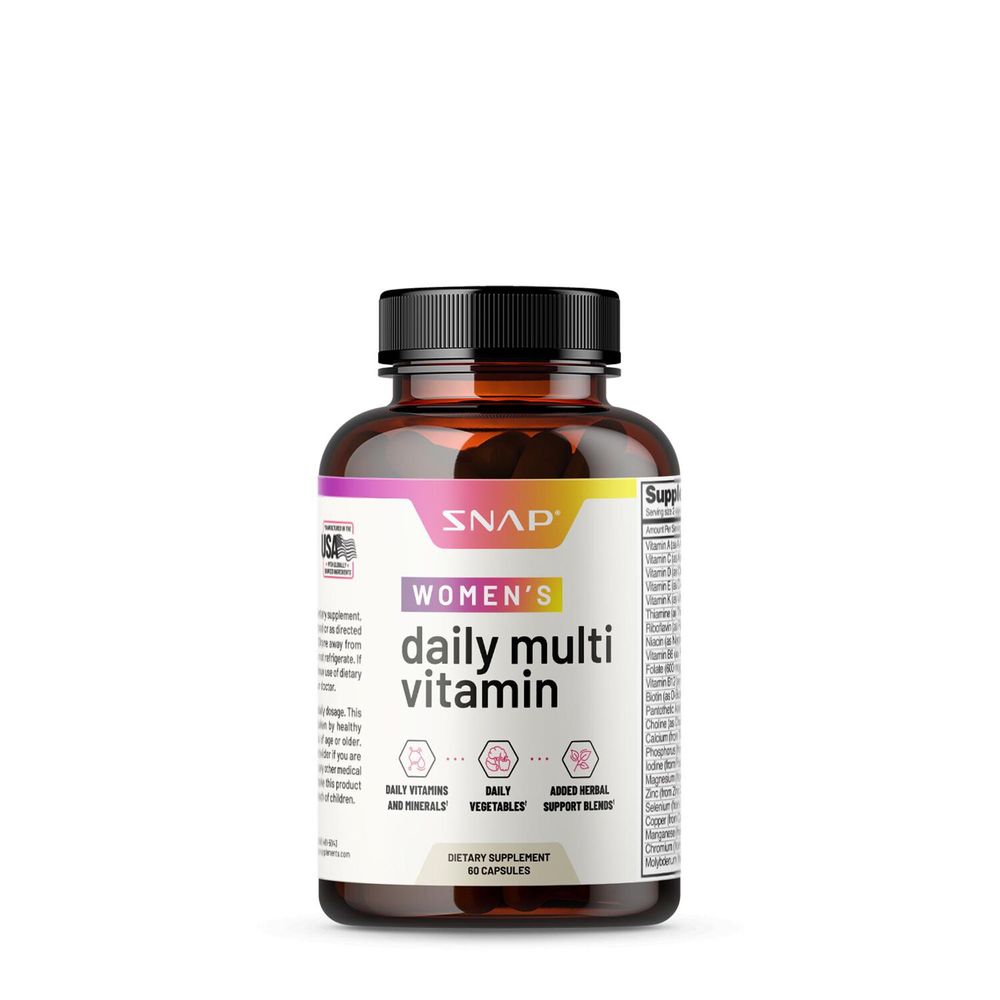 SNAP Supplements Daily Women's Multi - 60 Capsules (30 Servings)