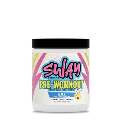 Sway Fitness Pre-Workout A.m.f. - Natural Blueberry Lemonade - 25 Servings