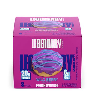 Legendary Foods Protein Sweet Roll - Wild Berry (8 Rolls) - 8 Servings