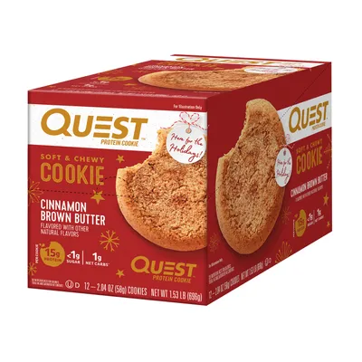 Quest Quest Protein Cookie - Cinnamon Brown Butter - 12