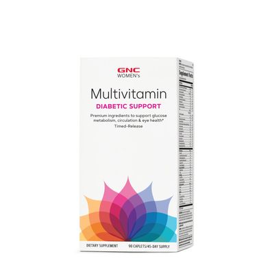 GNC Women's Multivitamin Diabetic Support - 90 Caplets (45 Servings)