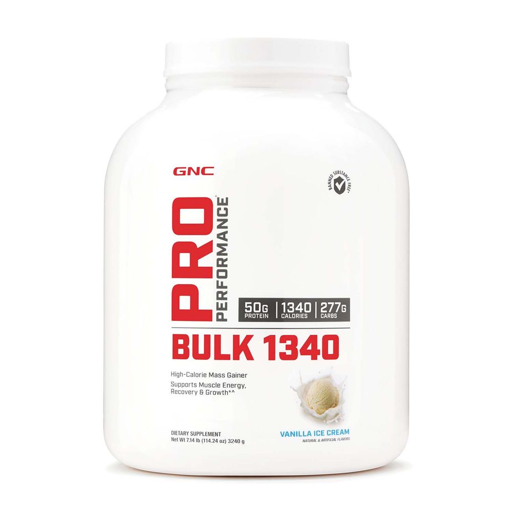 GNC Pro Performance Bulk 1340 - Vanilla Ice Cream ( Servings