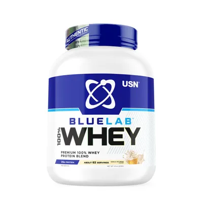 USN Bluelab 100% Whey Premium Protein Vanilla - 62 Servings - 4.5lbs