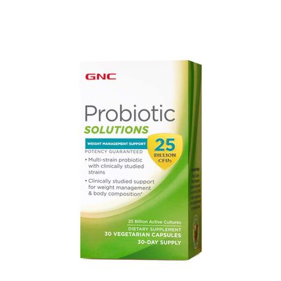 GNC Probiotic Solutions Weight Management Support 25 Billon Cfu - 30 Vegetarian Capsules