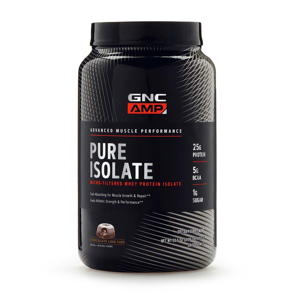 GNC AMP Pure Isolate Protein - Chocolate Lava Cake (28 Servings)