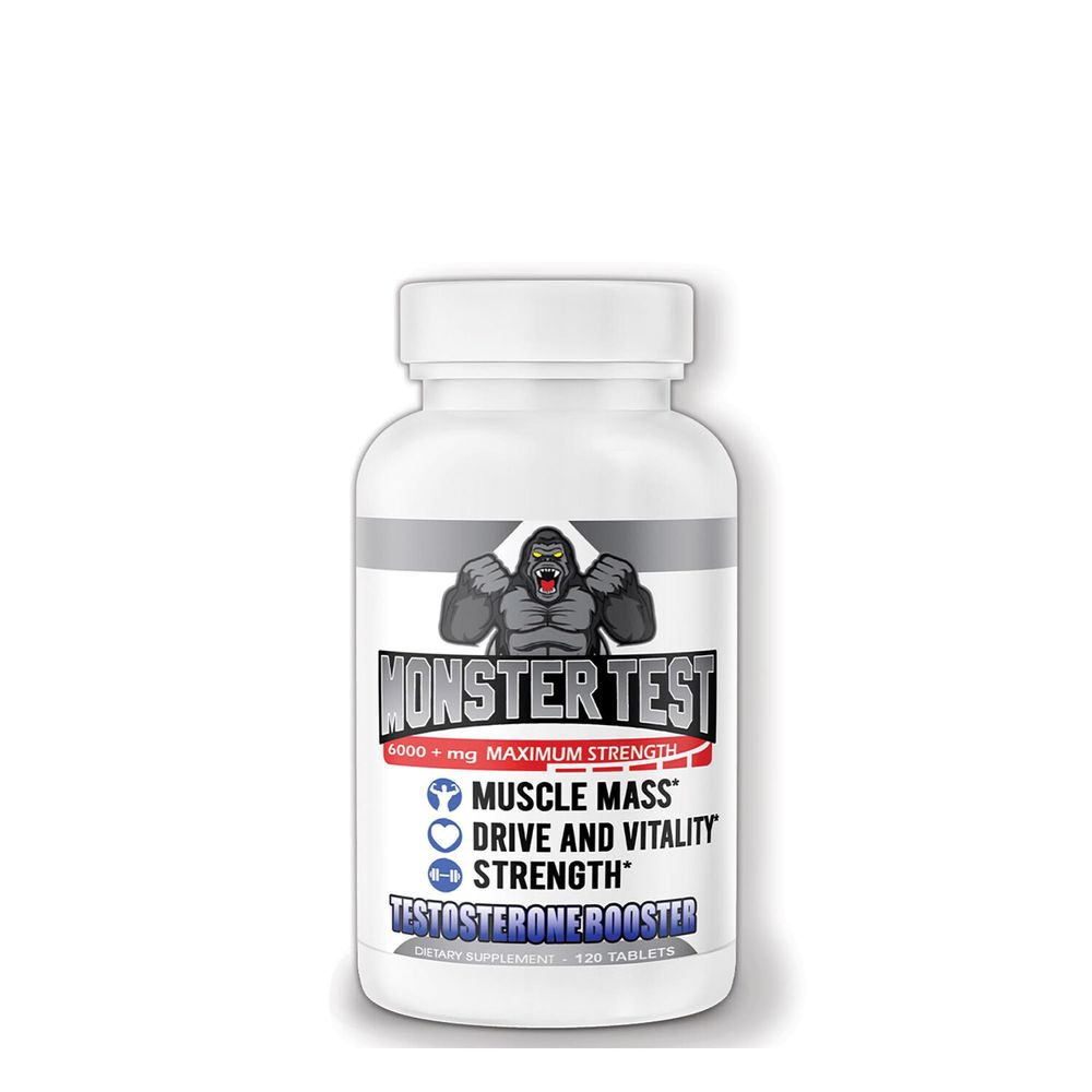 Angry Supplements Monster Test - Testosterone Booster - 120 Tablets (30 Servings)