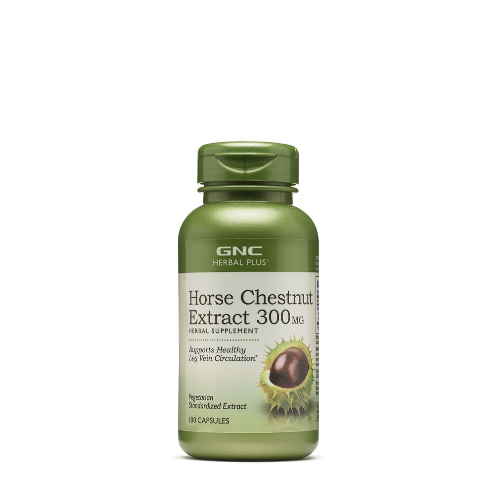 GNC Herbal Plus Horse Chestnut Extract 300Mg Healthy - 100 Capsules (100 Servings)