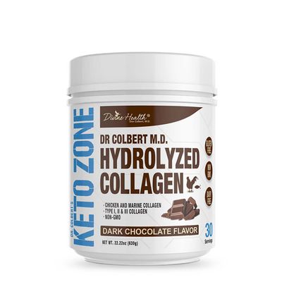 Keto Zone Hydrolyzed Collagen - Dark Chocolate - 22.22 Oz