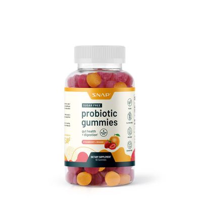 SNAP Supplements Probiotic Gummies Vegan - 60 Gummies (30 Servings)