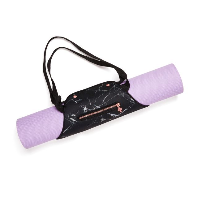 Oak and Reed Yoga Mat Bag Sling - Black/Rose Gold