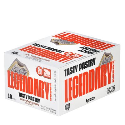 Legendary Foods Tasty Pastry - Hot Fudge - 10 Pastry - 10 Pastries