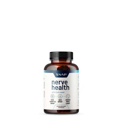 SNAP Supplements Nerve Health + Lion's Mane Vegan - 60 Capsules (30 Servings)
