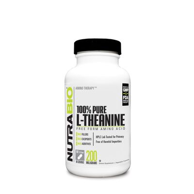 NutraBio Amino Therapy 100% Pure L-Theanine - 90 Capsules