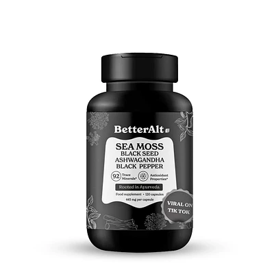 BetterAlt Sea Moss - 120 Capsules (60 Servings)