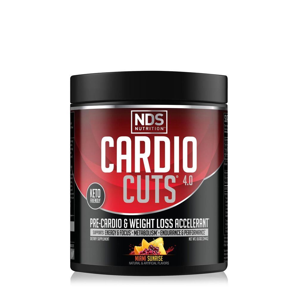 NDS Nutrition Cardio Cuts 4.0, Miami Sunrise - 8.6 Oz (20 Servings)